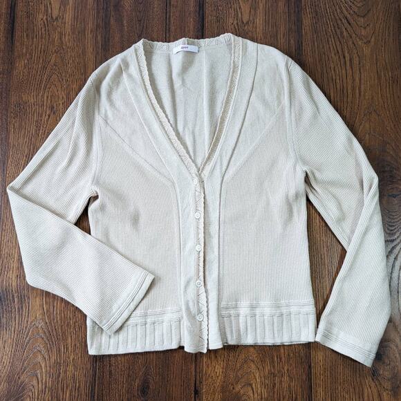 Leggiadro Cashmere Silk Cardigan Y2K - Picture 1 of 5